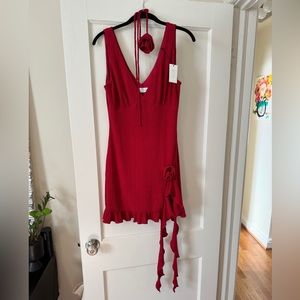 Resa Anyssa Mini Dress in Ruby Size Medium
